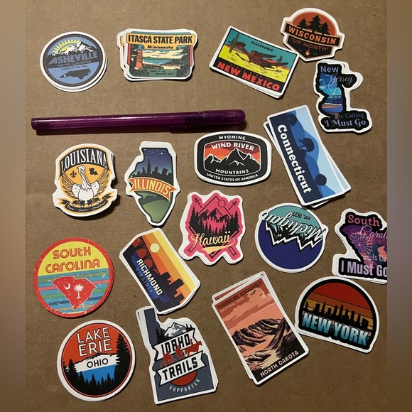 Connecticut Matte Finish PVC Removable Waterproof Decor Accent Sticker - Picture 9 of 9